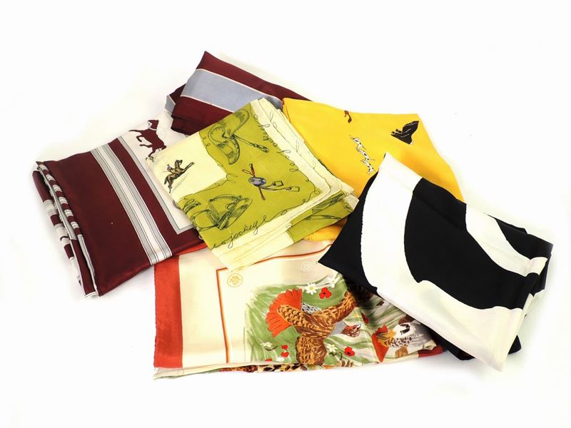 Lotto di Foulard in Seta
