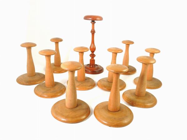 Wooden Hat Stands lot