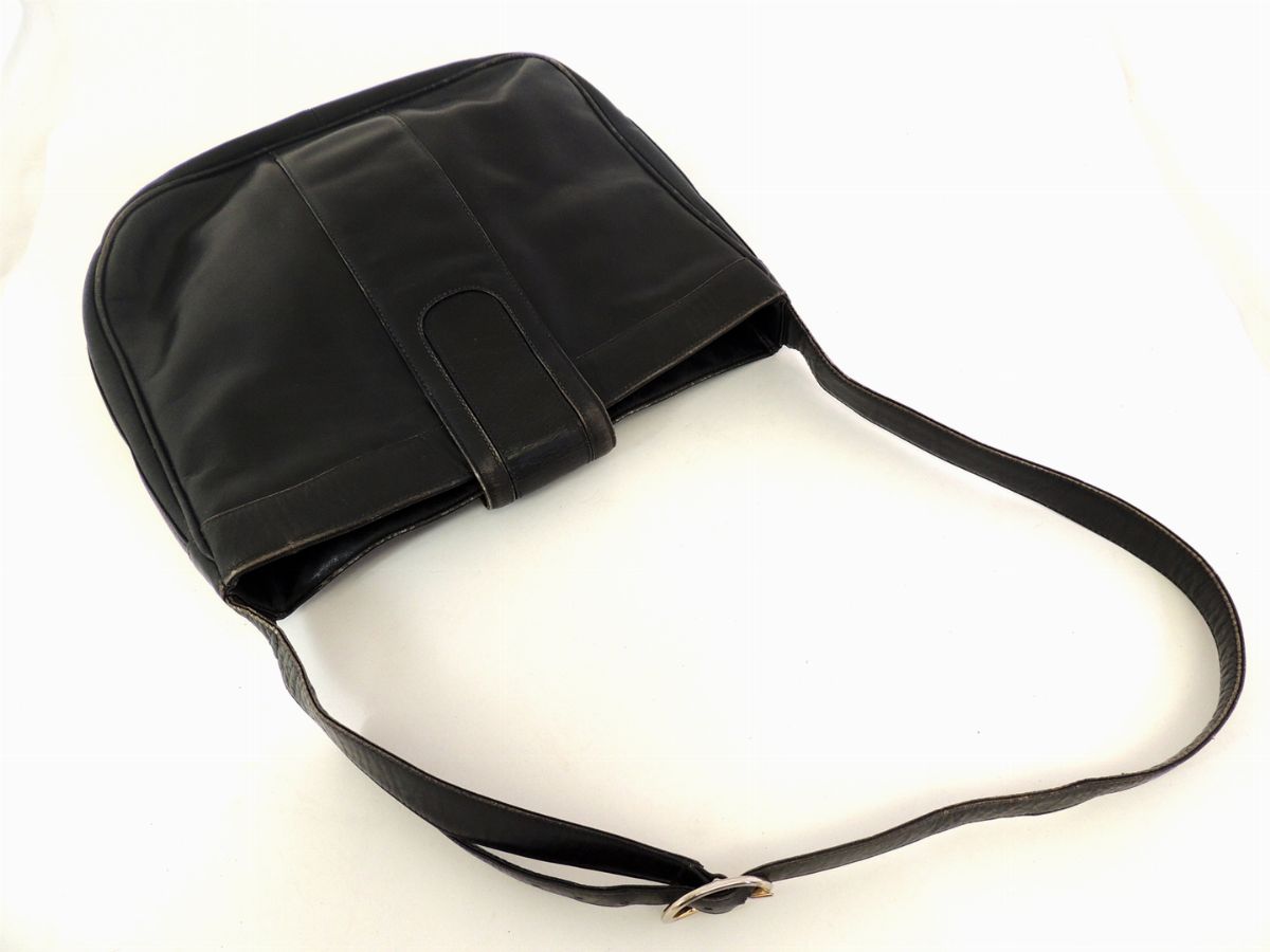 Borsa a Spalla in Pelle Nera, Gucci