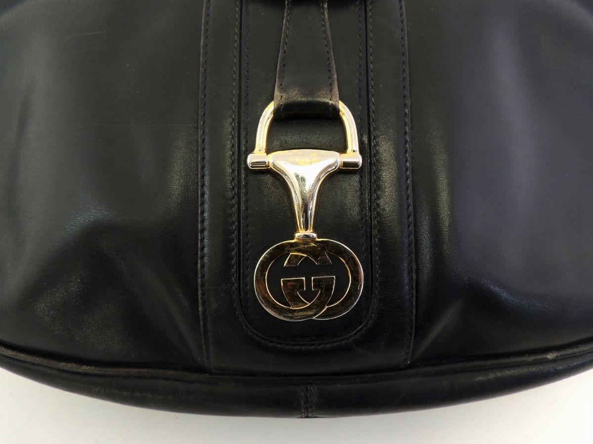 Borsa a Spalla in Pelle Nera, Gucci