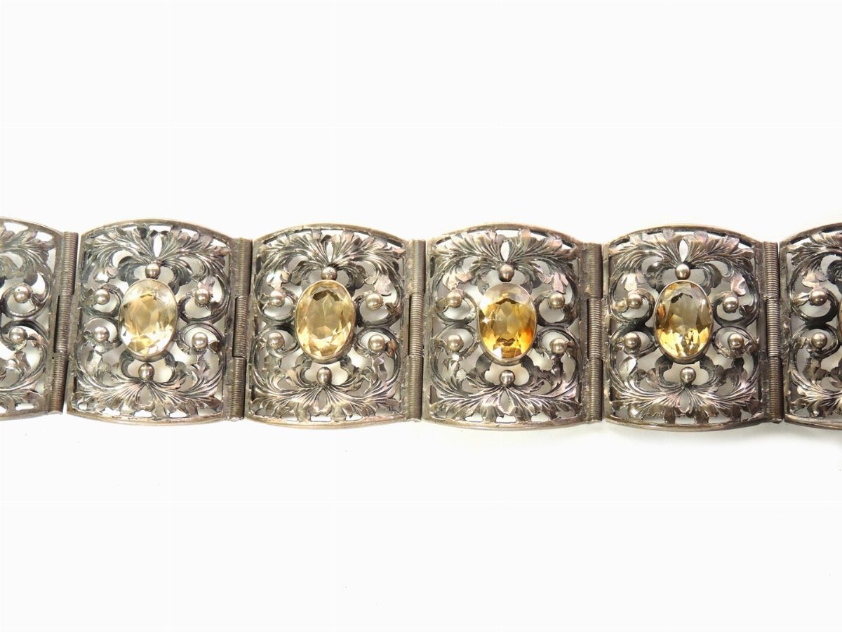 Bracciale in Argento e Citrini