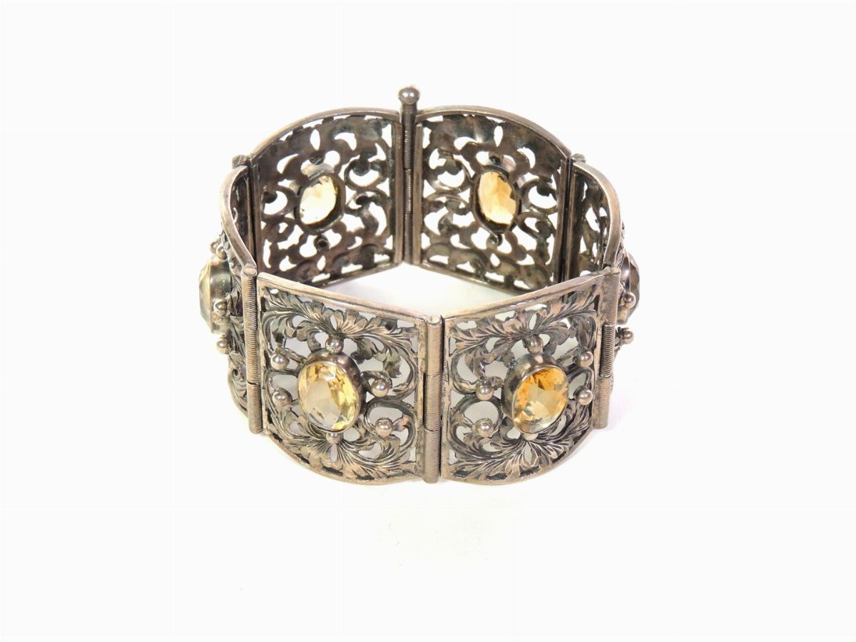 Bracciale in Argento e Citrini