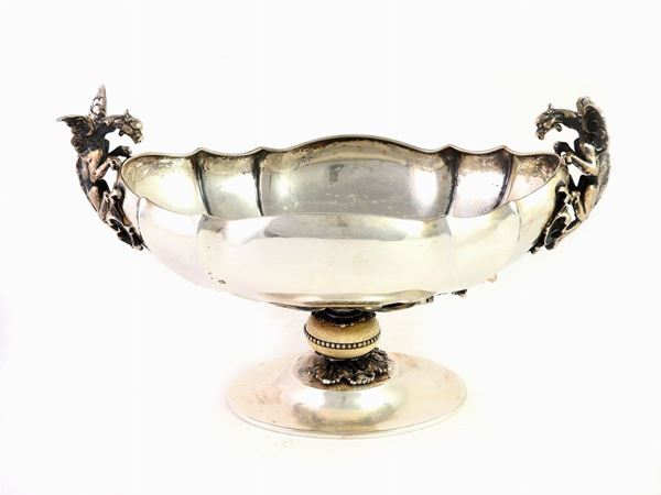 A Silver Pedestal Bowl