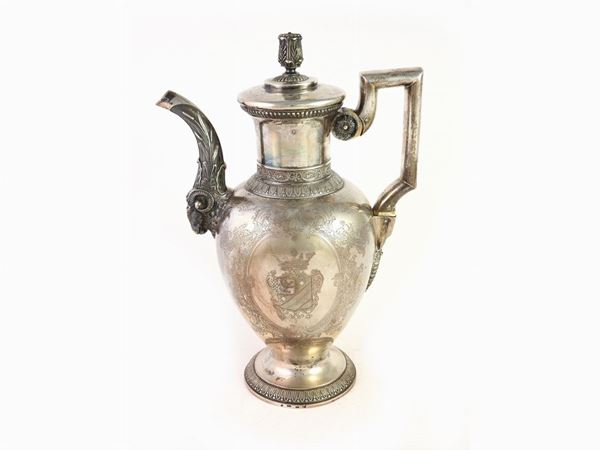 A Large Silver Coffeepot