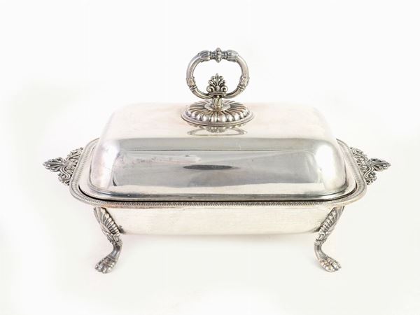 A Small Silver Serving Dish