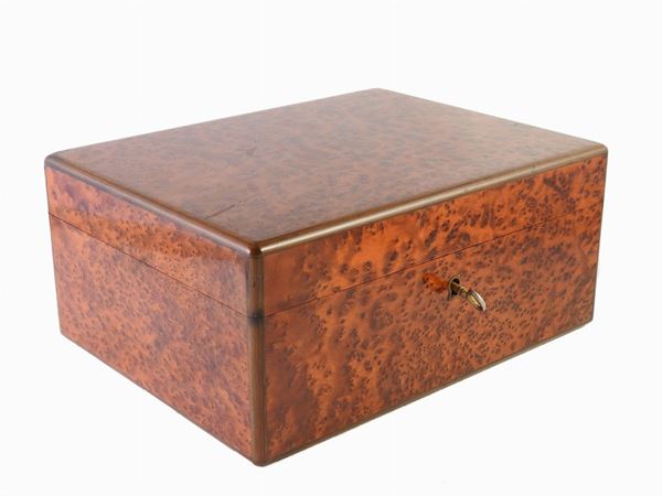 A Burr Cigar Box