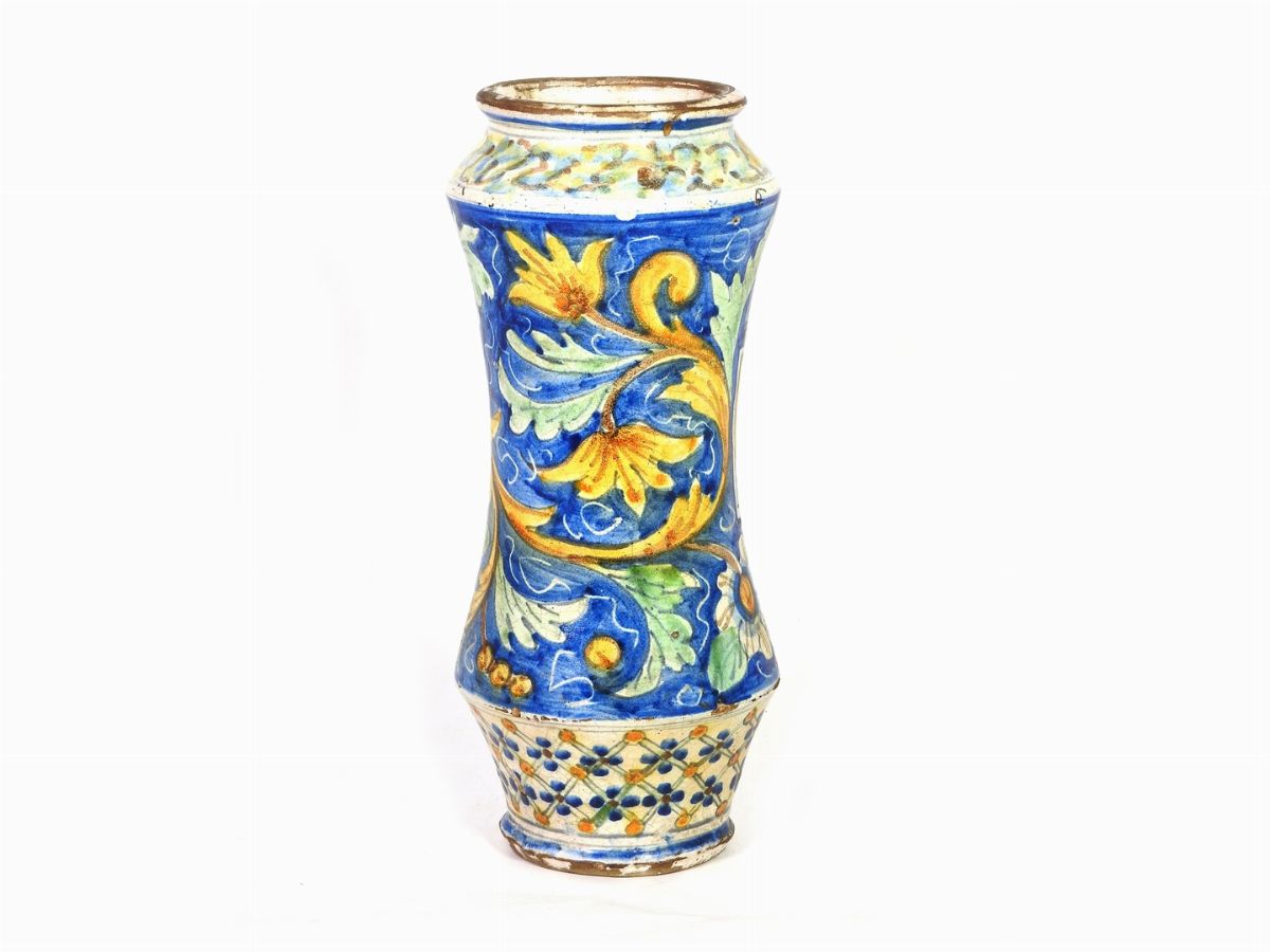 Albarello in Maiolica Policroma