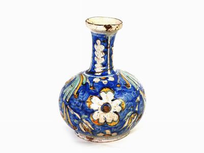 Fiasca in Maiolica Policroma