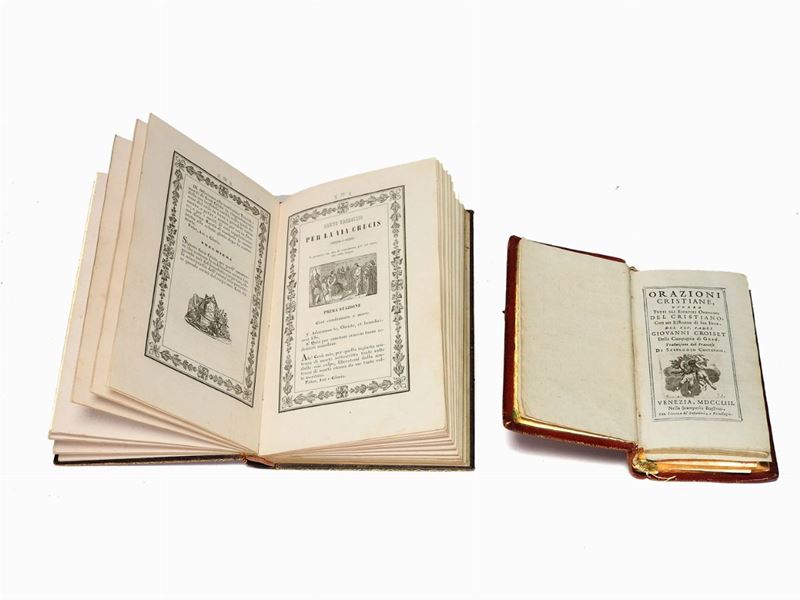 Due Libri di Preghiere con Legature in Pelle