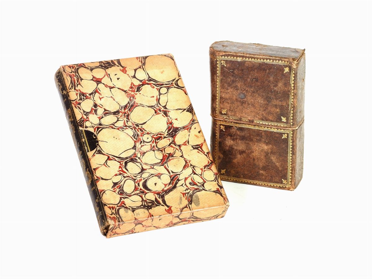 Due Libri di Preghiere con Legature in Pelle