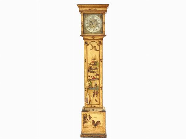 A Lacquered Longcase Clock