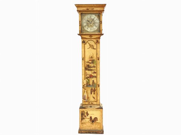 A Lacquered Longcase Clock