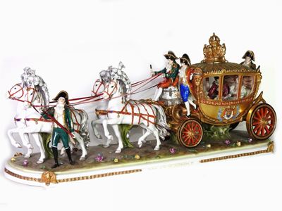 Grande Gruppo in Porcellana Policroma