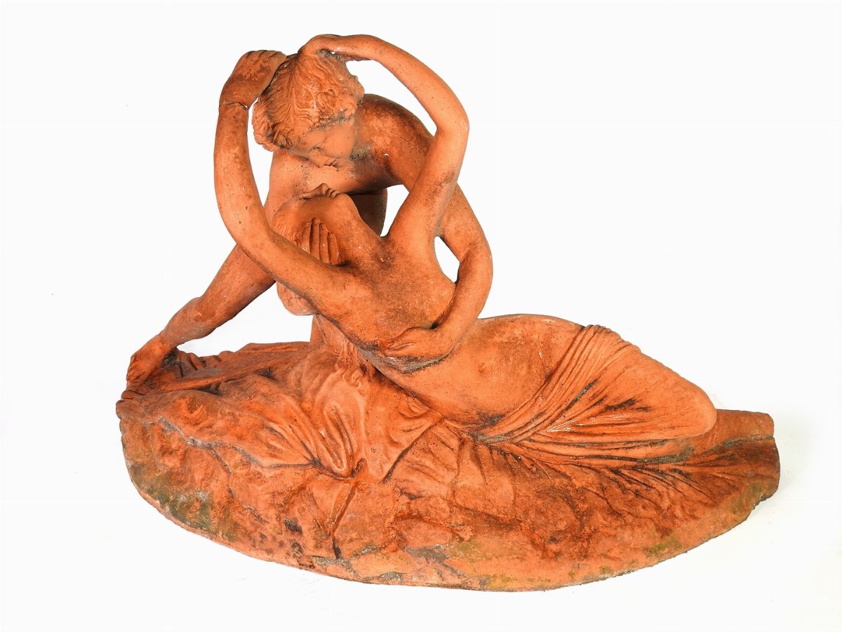 Due Sculture da Giardino in Terracotta