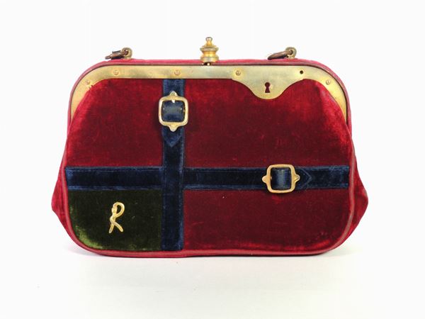 Velvet handbag, Roberta di Camerino