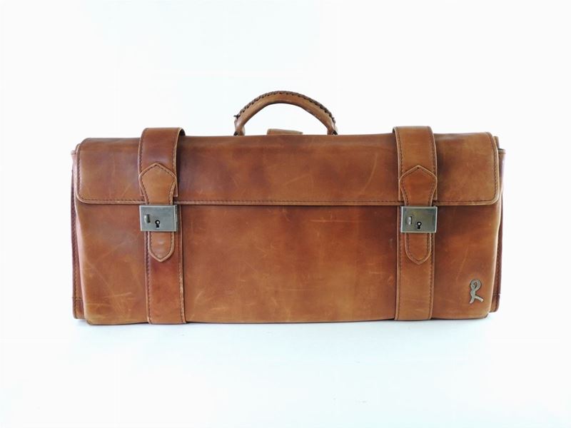 Doctor Bag in Pelle Color Cuoio, Roberta di Camerino