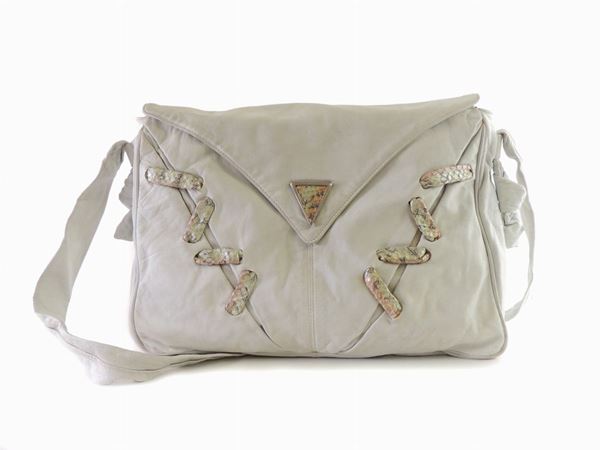 White leather shoulder bag, Wilma Spagli