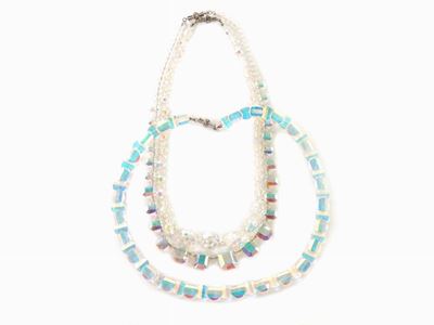 Tre Collane in Cristallo Opalescente