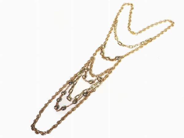 Goldtone metal necklace