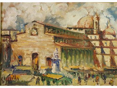 Veduta della Basilica di San Lorenzo a Firenze