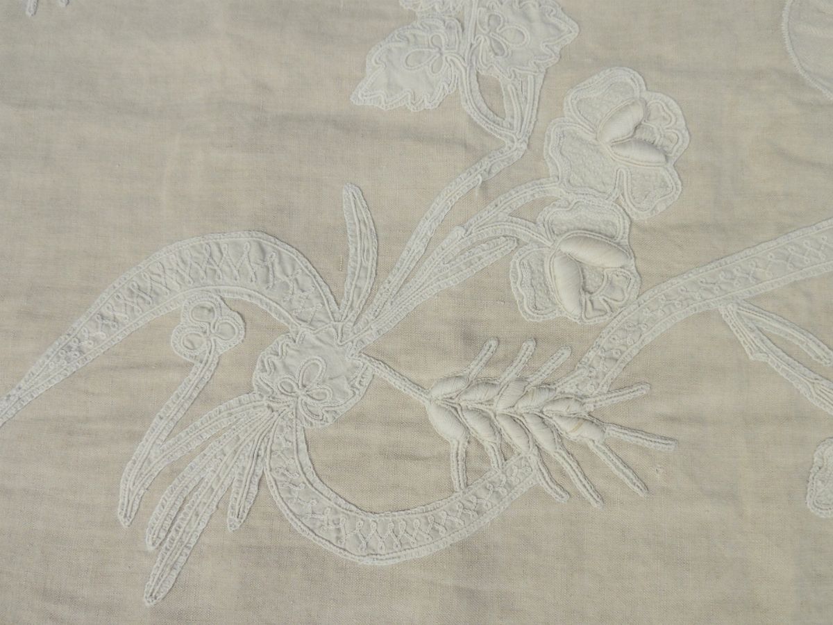 Pannello Ornamentale in Lino Ecrù