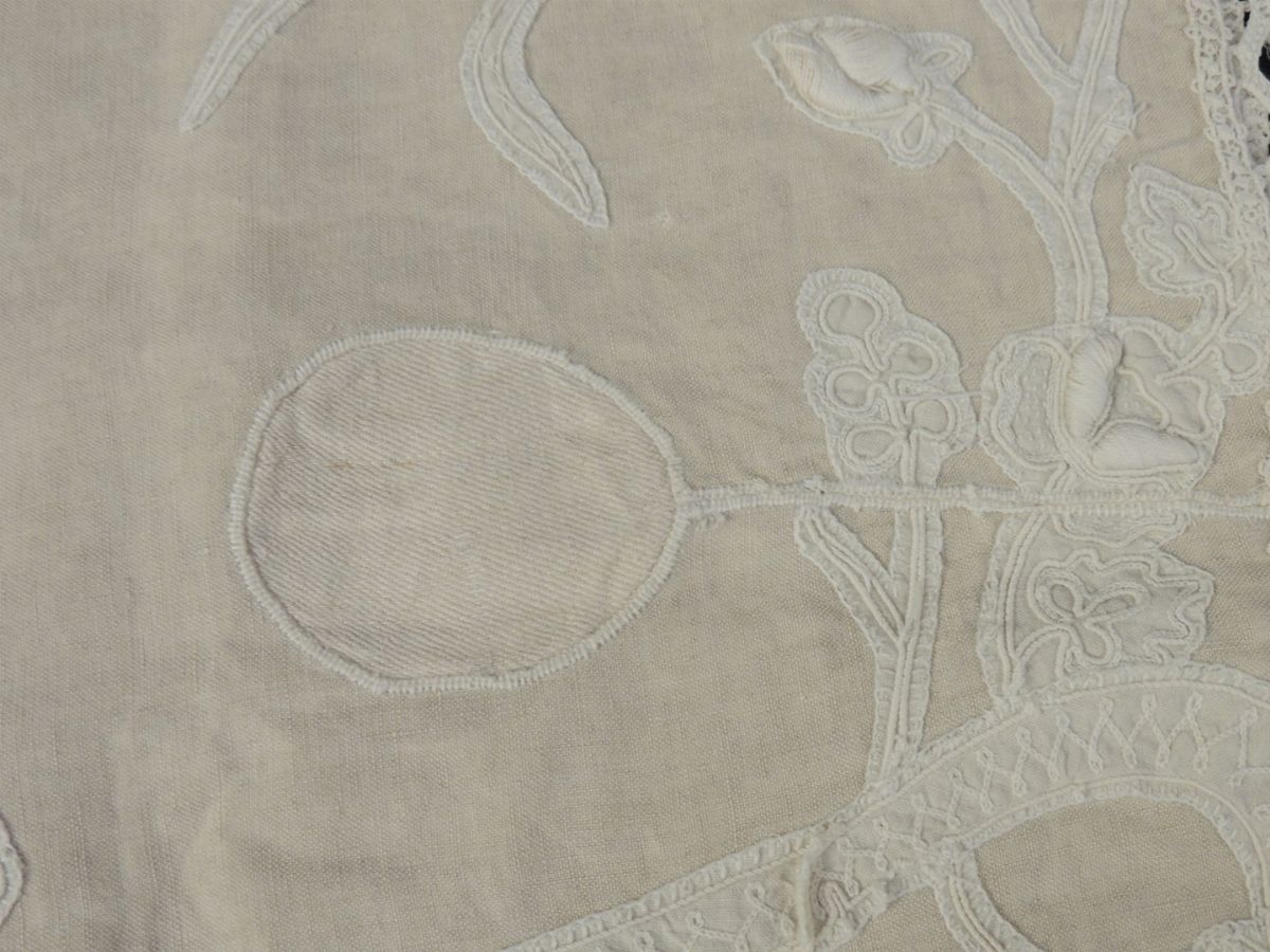 Pannello Ornamentale in Lino Ecrù