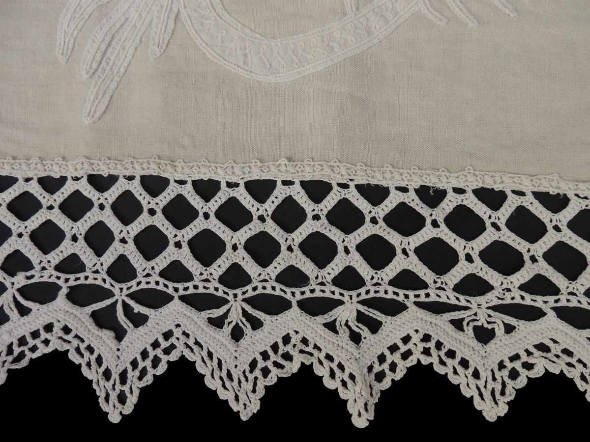 Pannello Ornamentale in Lino Ecrù