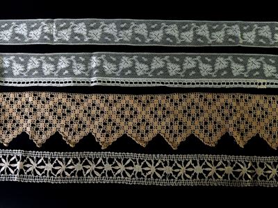 Otto Bordure in Cotone e Pizzo