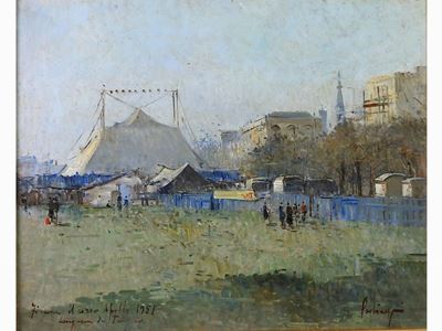 Firenze il Circo Apollo - Lungarno del Tempio 1951