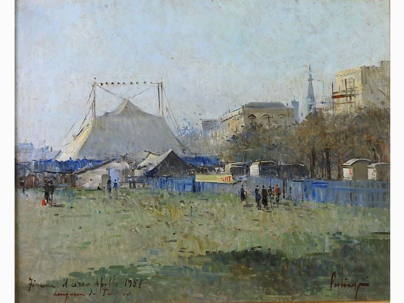 Francesco Pagliazzi - Firenze il Circo Apollo - Lungarno del Tempio 1951