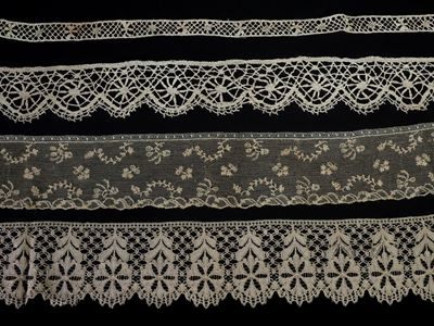 Nove Bordure in Cotone, Lino e Tulle