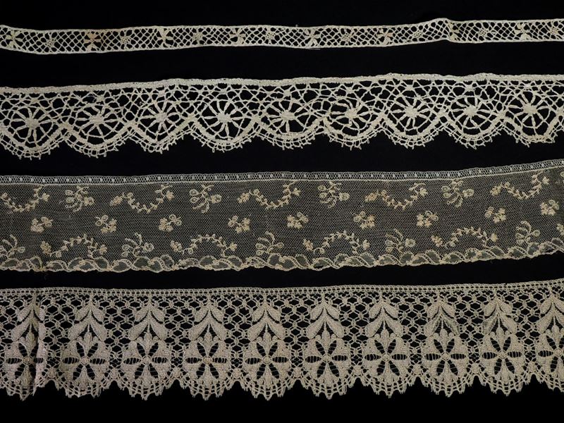 Nove Bordure in Cotone, Lino e Tulle