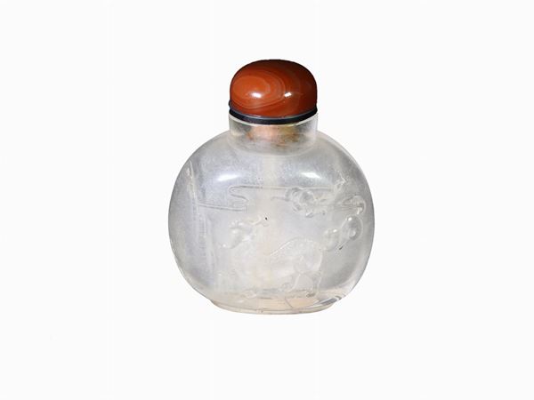 Snuff bottle in cristallo