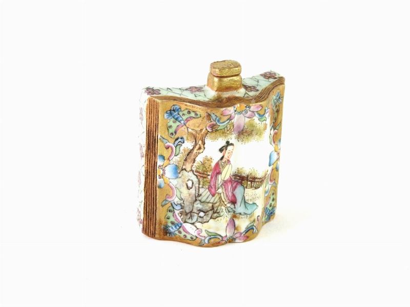 Snuff Bottle in Ceramica