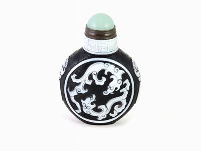 Snuff Bottle in Vetro Doppio