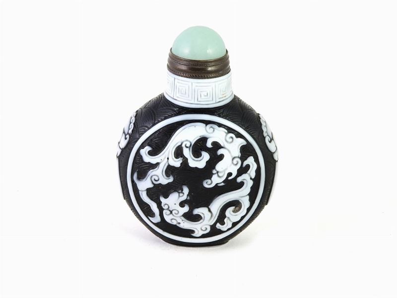 Snuff Bottle in Vetro Doppio