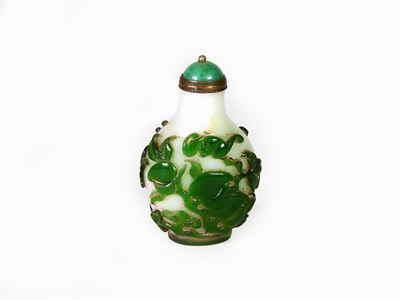 Snuff Bottle in Vetro Doppio