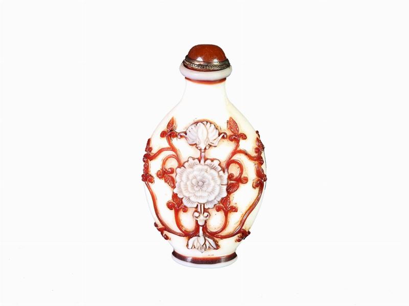 Snuff Bottle in Vetro Doppio