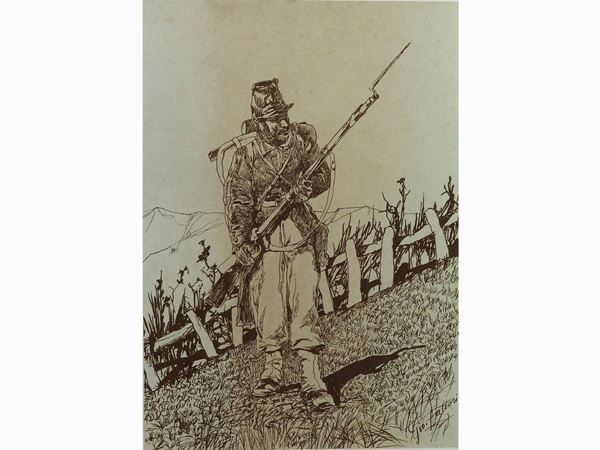 Giovanni Fattori - Grenadier Drawing Rifle
