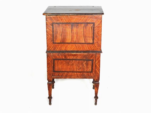 A Lacquered Softwood Commode Table