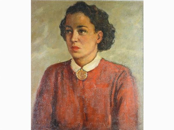 Cafiero Filippelli : Portrai of Woman  ((1889-1973))  - Auction Modern and Contemporary Art - III - Maison Bibelot - Casa d'Aste Firenze - Milano