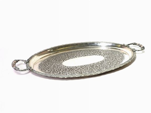 An Oval Silver Tray