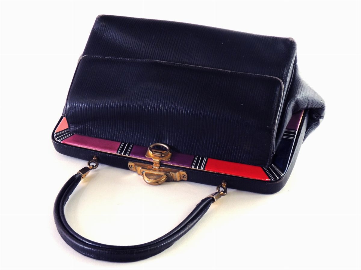 Borsa a Mano in Pelle Nera, Roberta di Camerino