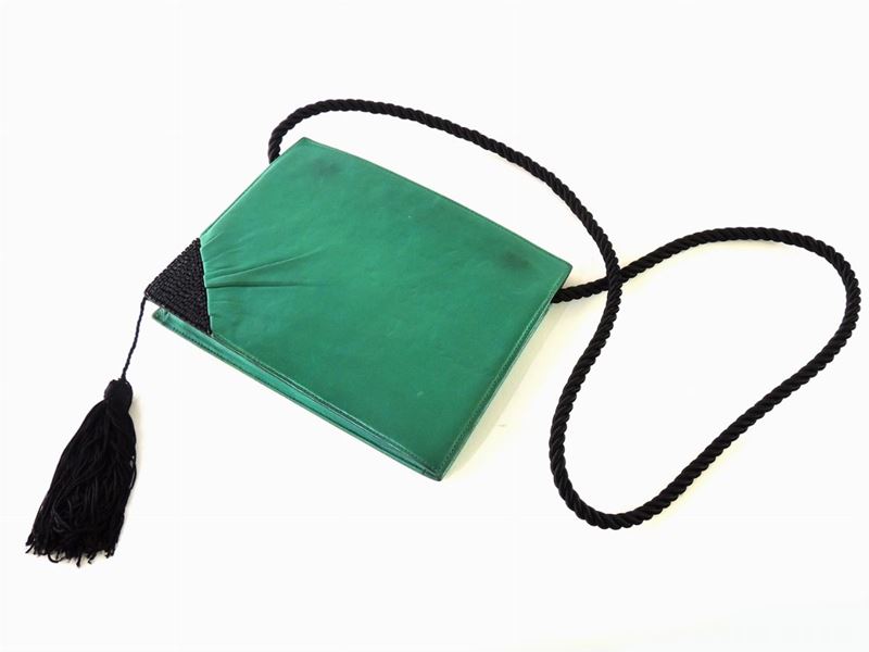 Borsa a Tracolla in Pelle Verde, Valentino Night