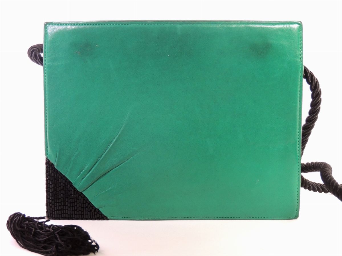Borsa a Tracolla in Pelle Verde, Valentino Night