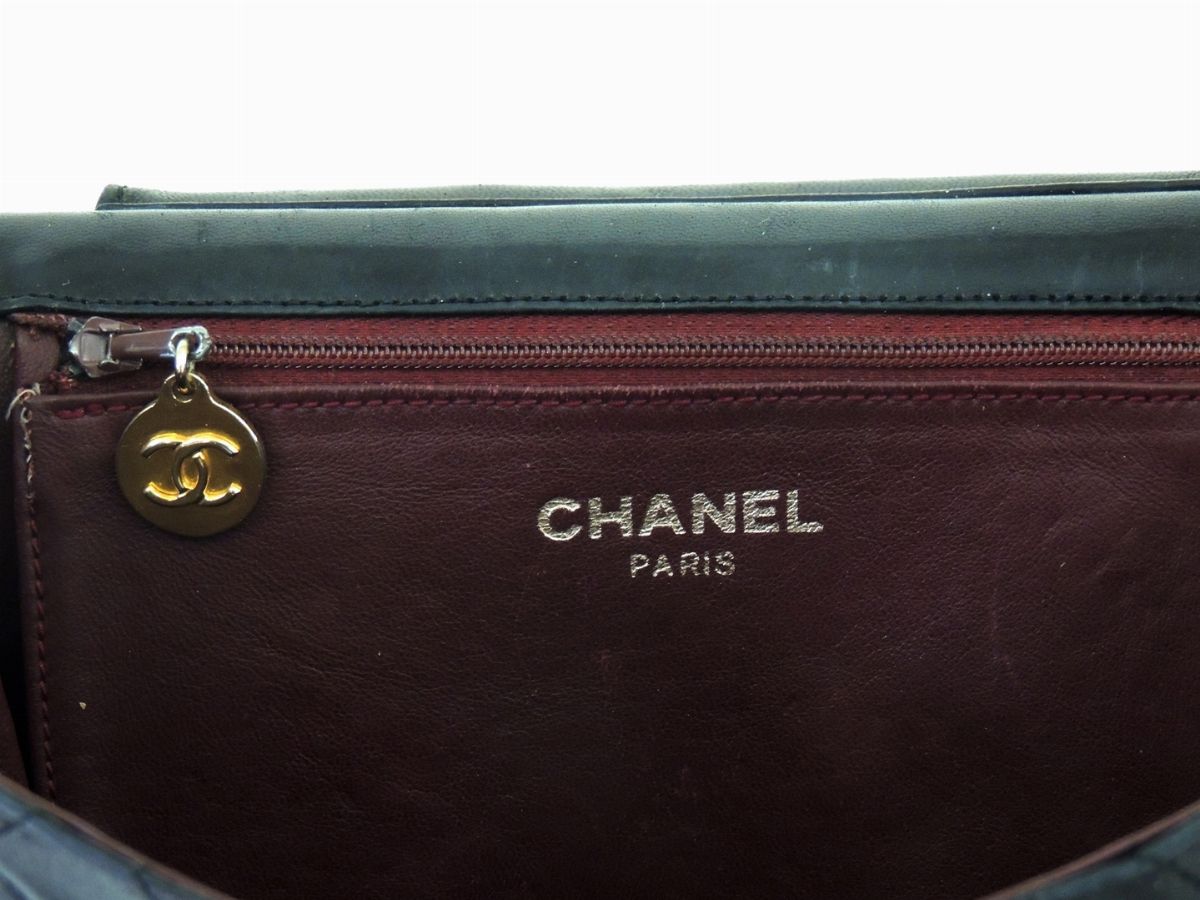 Borsa "timeless" a Spalla in Pelle Nera Matelassè, Chanel