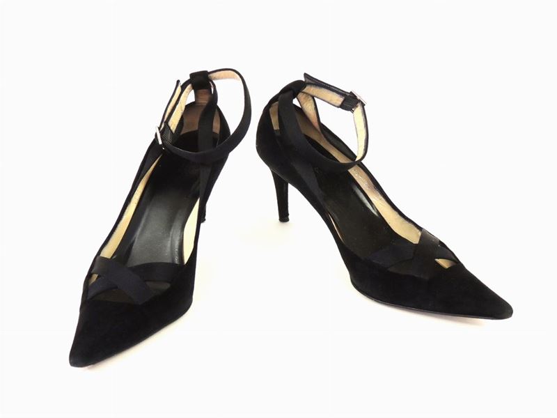 Paio di Scarpe in Camoscio Nero, Gucci