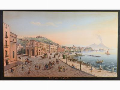 Veduta di Napoli da Margellina e Veduta di Napoli da Posillipo