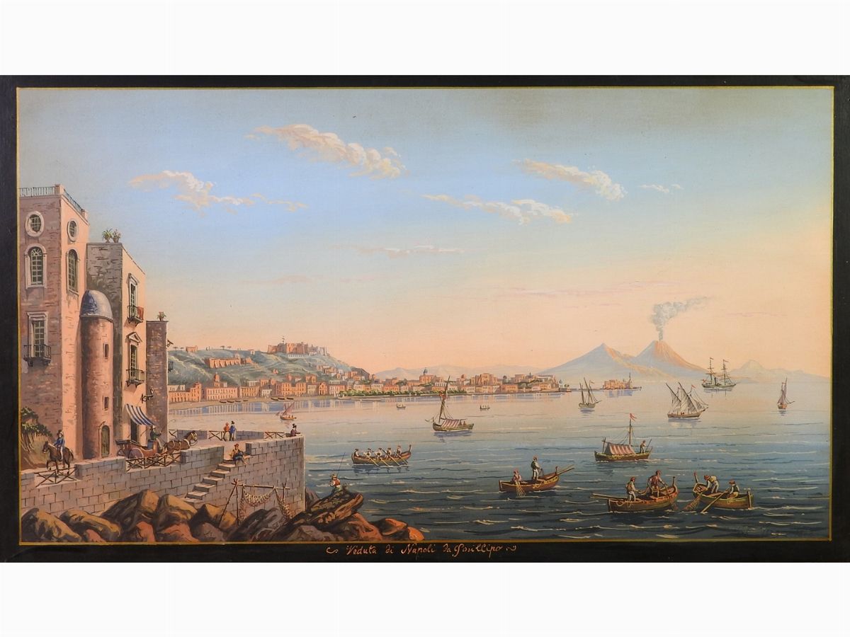 Veduta di Napoli da Margellina e Veduta di Napoli da Posillipo