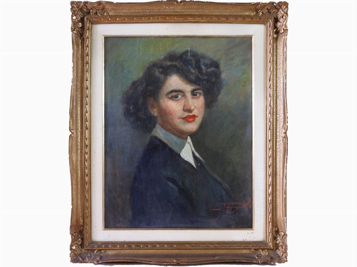 Ovidio Gragnoli - Ritratto Femminile Anni Quaranta
